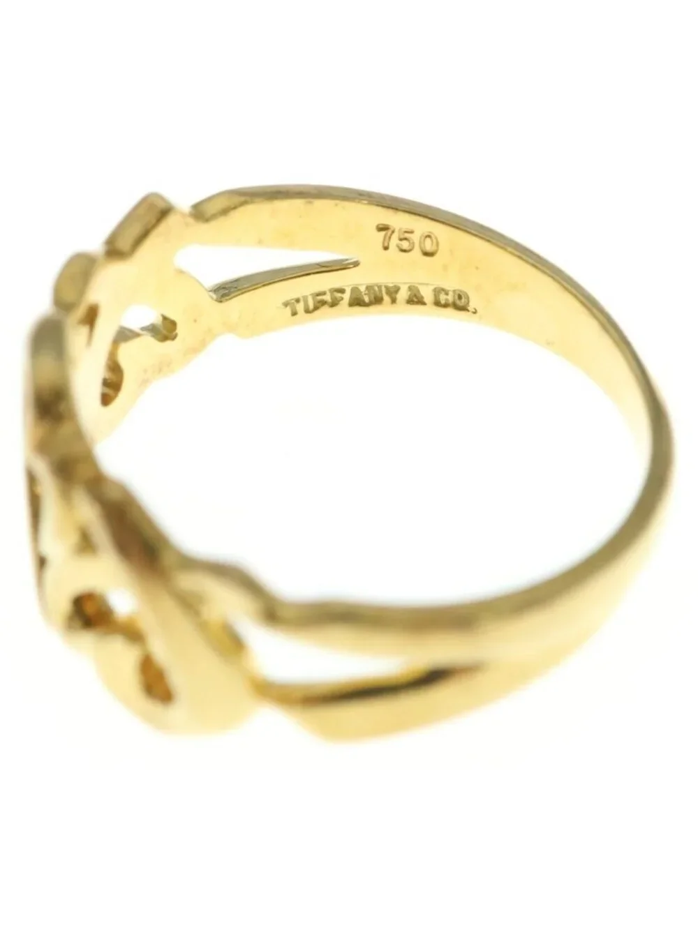 Tiffany & Co 18k Yellow Gold Paloma Picasso Triple Loving Heart Ring